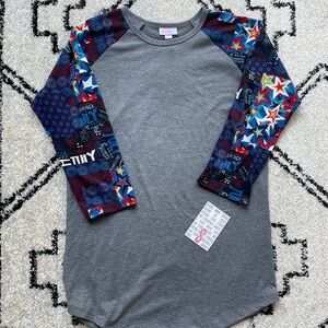 LulaRoe Raglan Tee Brand New